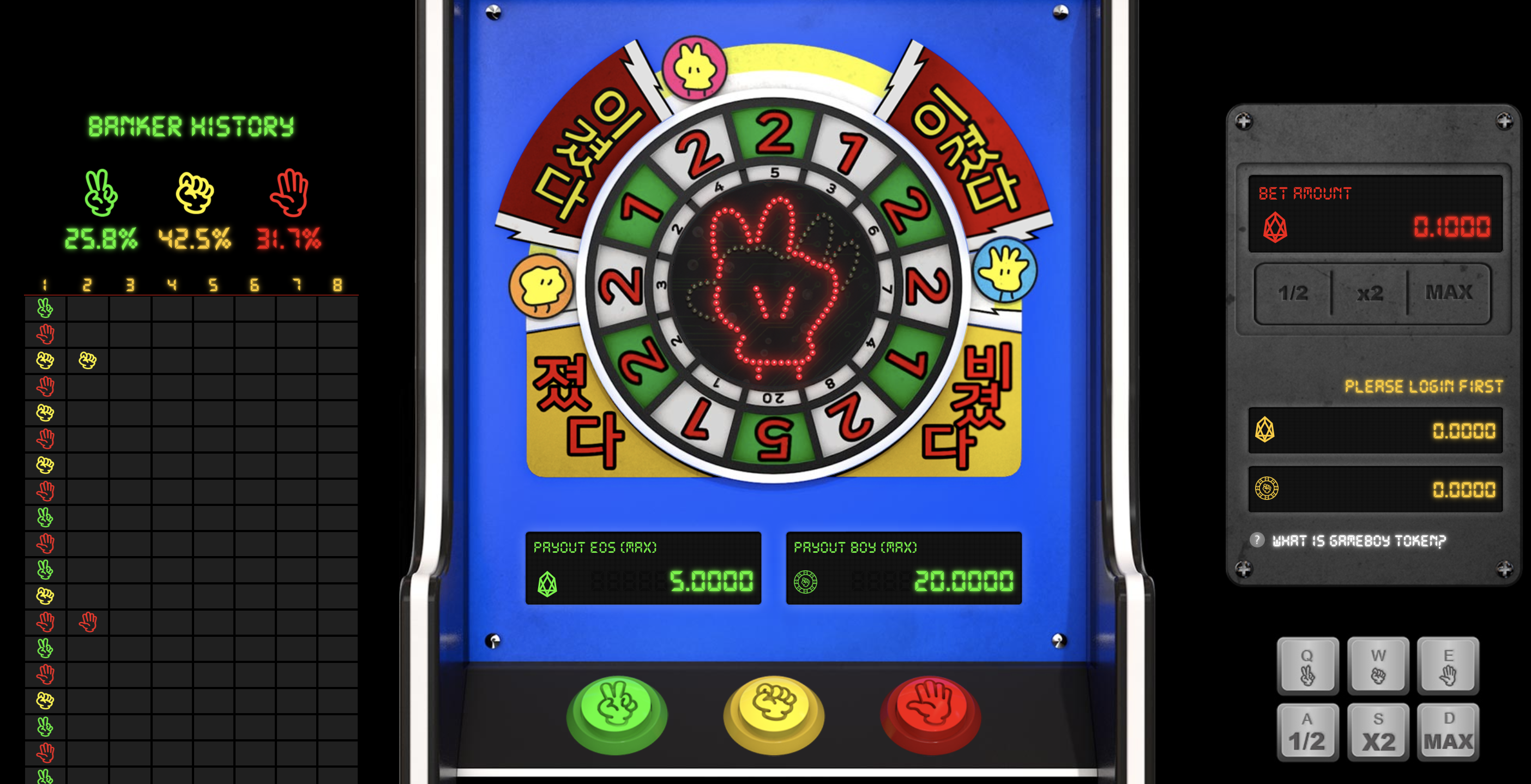 EOS 새로운 게임소개 Eosgameboy 가위바위보 | Cobak - Crypto Investment...