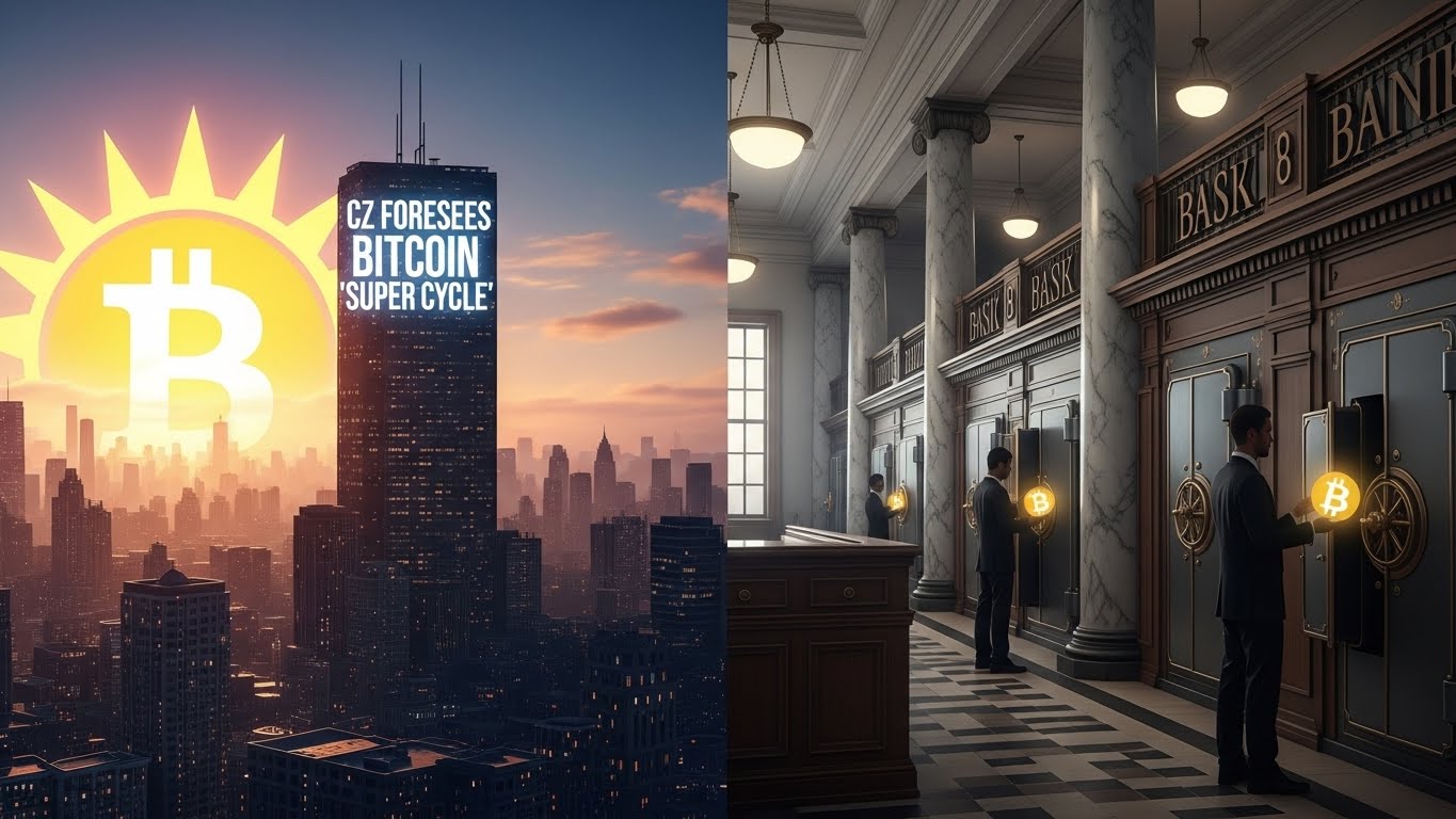 CZ는 주요 은행들이 조용히 비트코인을 축적함에 따라 비트코인 